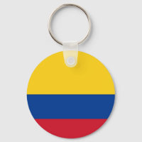 Cadena de claves con bandera de Colombia