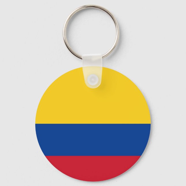 Llavero Cadena de claves con bandera de Colombia (Anverso)