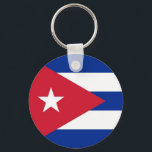 Llavero Cadena de claves con bandera de Cuba<br><div class="desc">Cadena de claves con bandera de Cuba.</div>