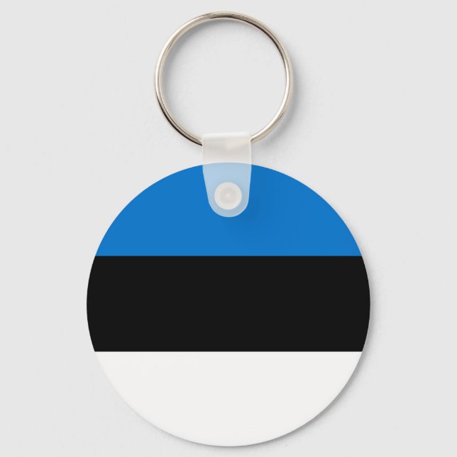 Llavero Cadena de claves con bandera de Estonia (Anverso)