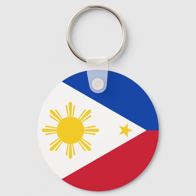 Llavero Cadena de claves con bandera de Filipinas (Anverso)