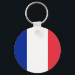 Llavero Cadena de claves con bandera de Francia<br><div class="desc">Cadena de claves con bandera de Francia.</div>