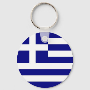 Llavero Cadena de claves con bandera de Grecia