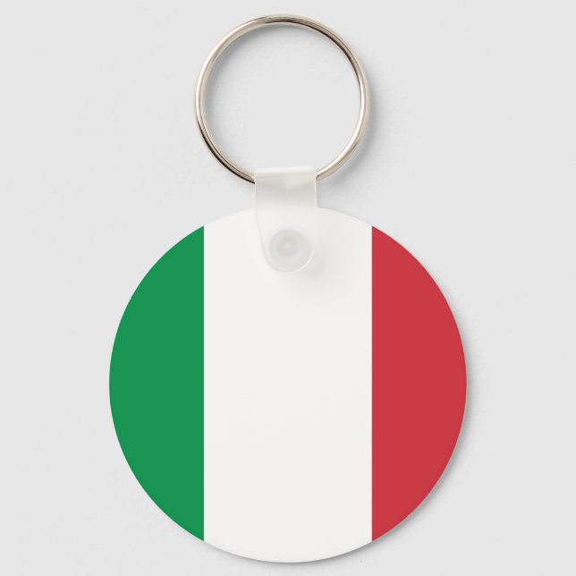 Llavero Cadena de claves con bandera de Italia (Anverso)
