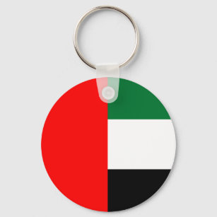 Llavero Cadena de claves con bandera de los Emiratos Árabe
