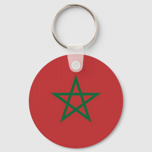 Llavero Cadena de claves con bandera de Marruecos