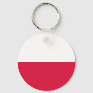 Llavero Cadena de claves con bandera de Polonia