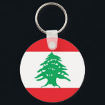 Llavero Cadena de claves con bandera del Líbano<br><div class="desc">Cadena de claves con bandera del Líbano.</div>