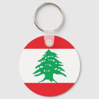 Cadena de claves con bandera del Líbano