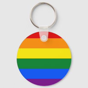 Llavero Cadena de claves con bandera LGBT arcoiris