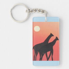 Llavero Cadena de claves con diseño de jirafa