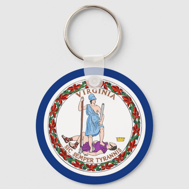 Llavero Cadena de claves con el estado de la bandera de Vi (Anverso)