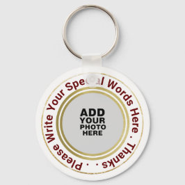 Llavero cadena de claves con foto