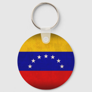 Llavero Cadena de claves con problemas en la bandera de Ve