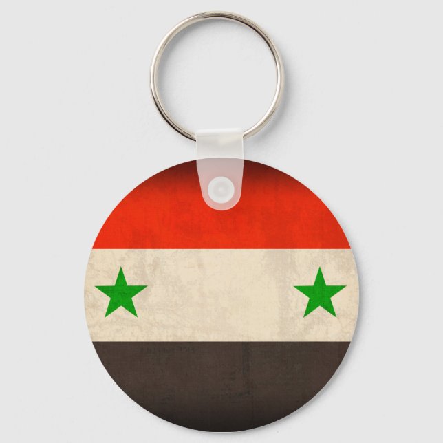 Llavero Cadena de claves con problemas en la bandera siria (Anverso)