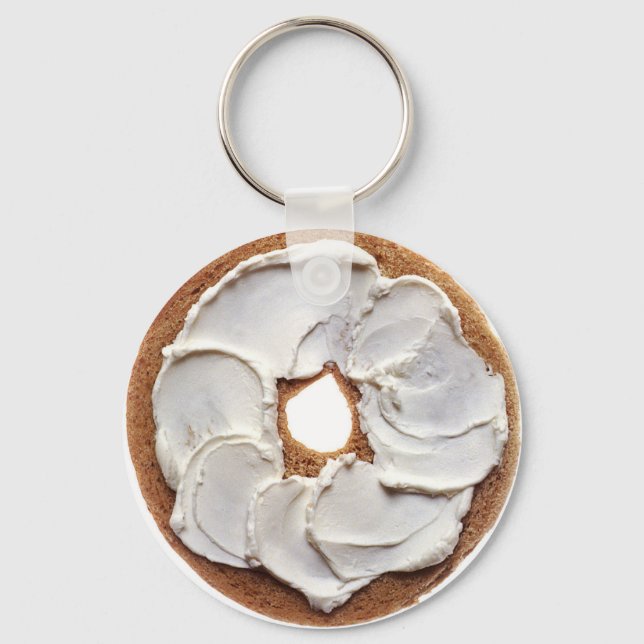 Llavero Cadena de claves Cream Cheese Bagel (Anverso)