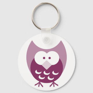 Llavero Cadena de claves Cute Purple Hootie