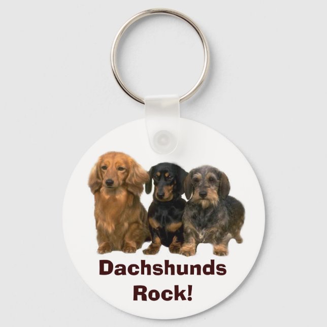 Llavero Cadena de claves Dachshunds Rock (Anverso)