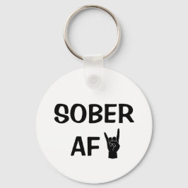 Llavero Cadena de claves de AF Sober, Regalo de recuperaci