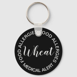 Llavero Cadena de claves de alerta médica para alergias a