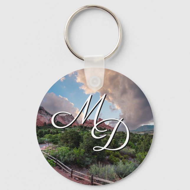 Llavero Cadena de claves de amanecer gigantes en Colorado (Anverso)