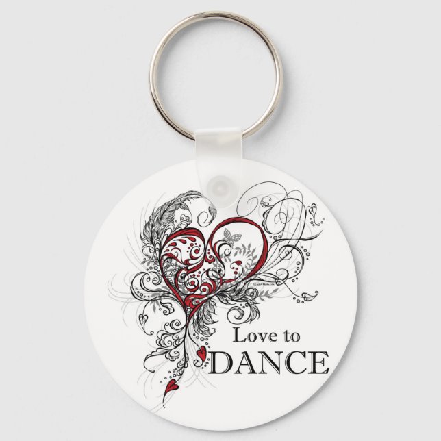 Llavero Cadena de claves de amor a la danza (Anverso)