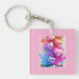 Llavero cadena de claves de amor dulce