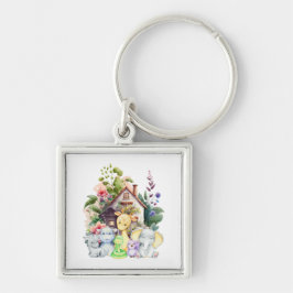 Llavero Cadena de claves de animales curados