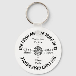 Llavero Cadena de claves de Apache Lipan redondas básicas 