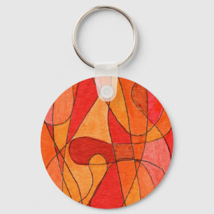 Llavero Cadena de claves de arte abstracta