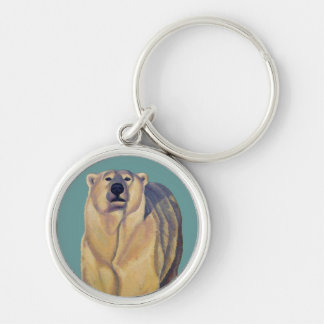 Llavero Cadena de claves de arte del oso polar con regalos