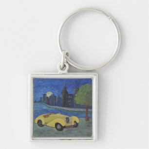 Llavero Cadena de claves de automóvil y ciudad