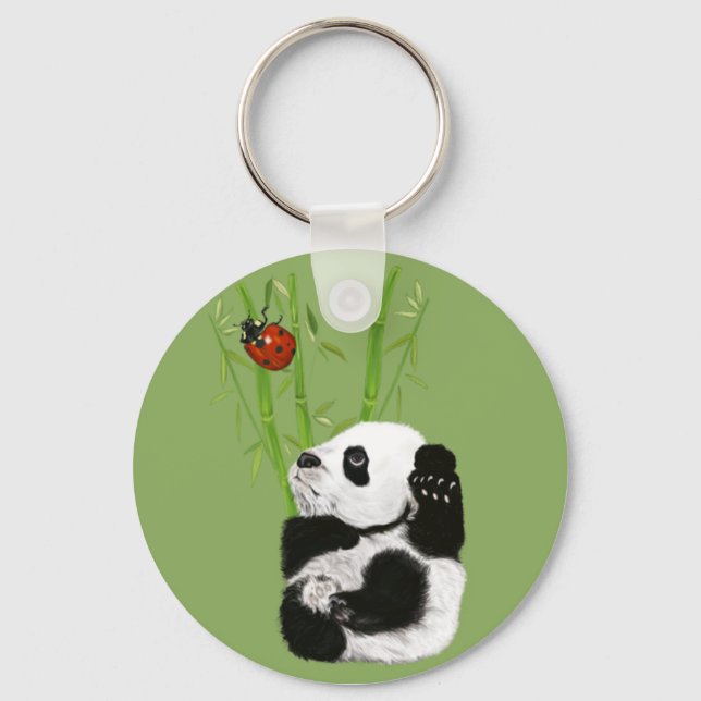 Llavero cadena de claves de baby panda (Anverso)