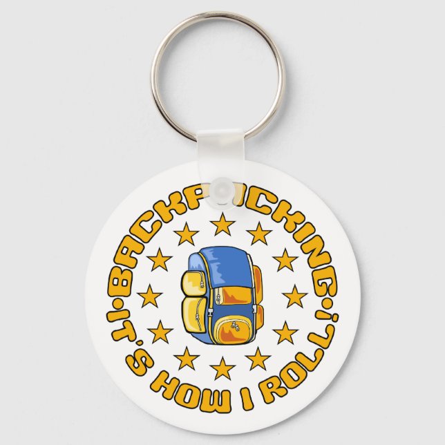 Llavero cadena de claves de BACKPACKING (Anverso)