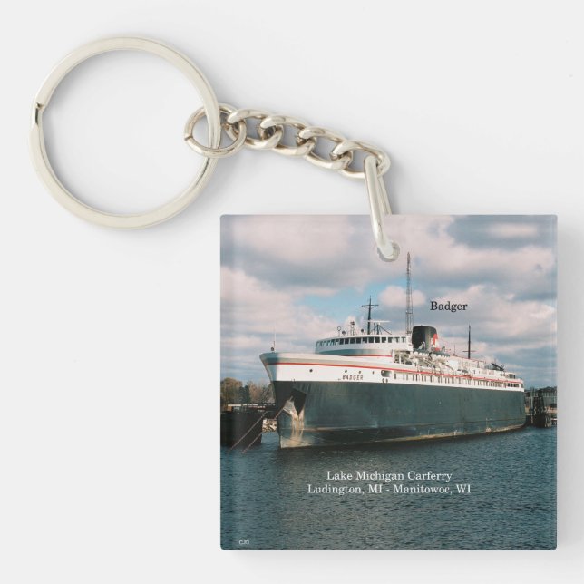 Llavero Cadena de claves de Badger (Frente)