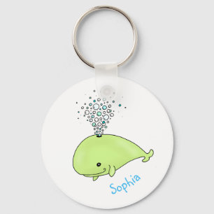 Llavero Cadena de claves de ballena personalizada