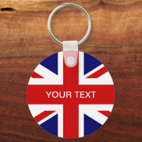 Cadena de claves de bandera británica | Diseño de 