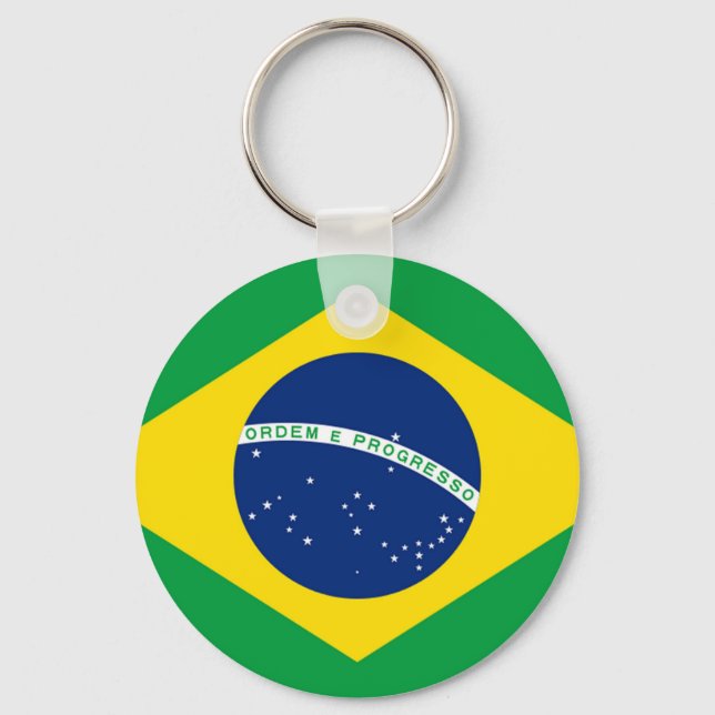 Llavero Cadena de claves de bandera de Brasil (Anverso)