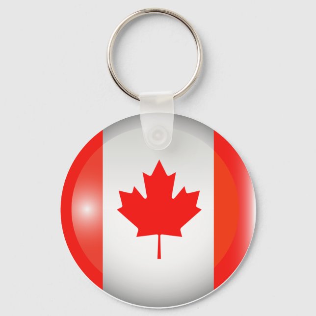 Llavero Cadena de claves de bandera de Canadá (Anverso)