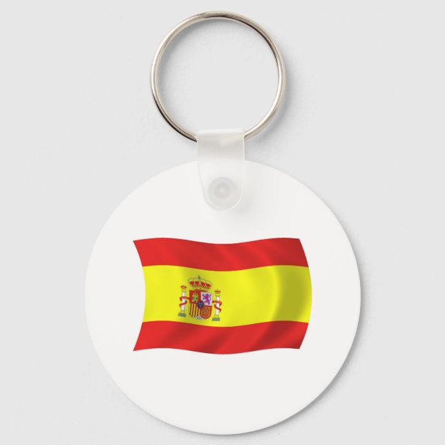 Llavero Cadena de claves de bandera de España (Anverso)