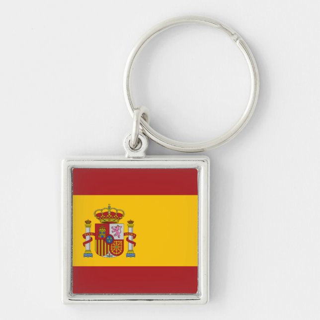 Llavero Cadena de claves de bandera de España (Frente)