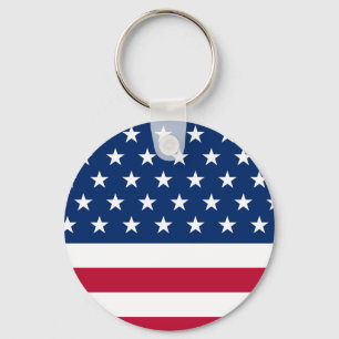 Llavero Cadena de claves de bandera de Estados Unidos