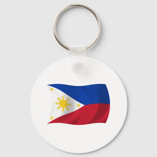 Llavero Cadena de claves de bandera de Filipinas (Anverso)