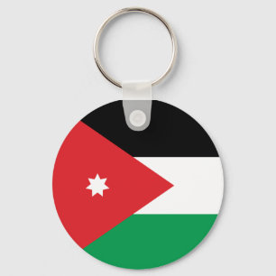 Llavero Cadena de claves de bandera de Jordania