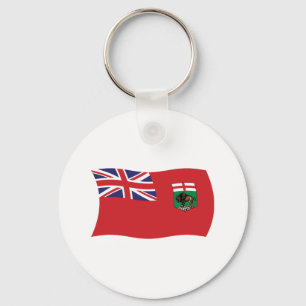 Llavero Cadena de claves de bandera de Manitoba