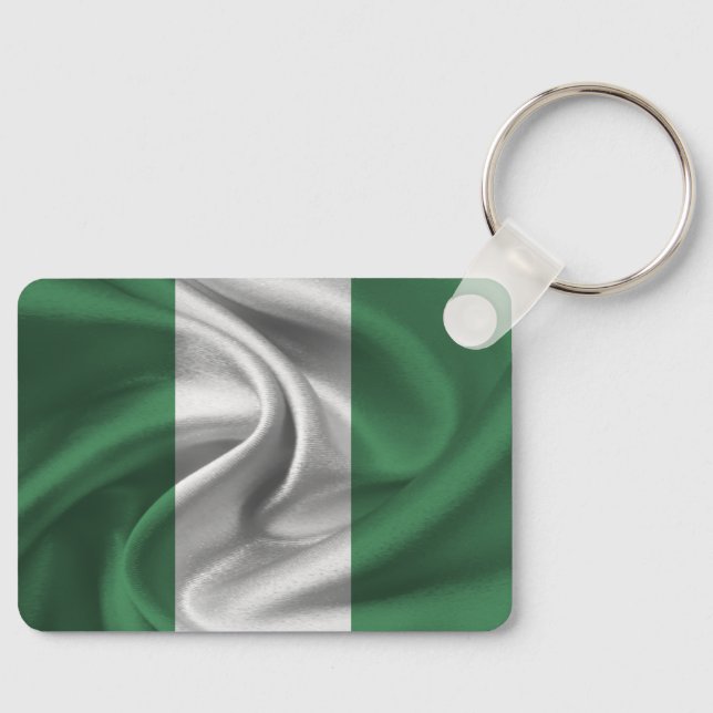 Llavero Cadena de claves de bandera de Nigeria (Anverso)
