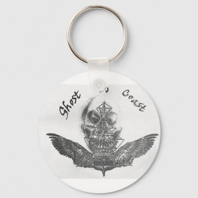Llavero Cadena de claves de barco fantasma de la Costa (Anverso)