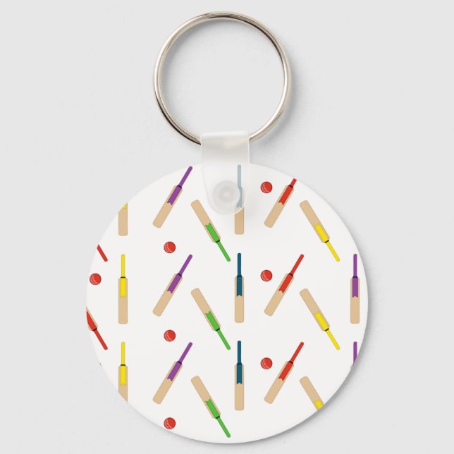 Llavero Cadena de claves de bates/bolas de cricket (Anverso)