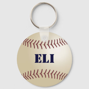Llavero Cadena de claves de béisbol Eli por 369MyName