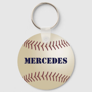 Llavero Cadena de claves de béisbol Mercedes por 369MyName
